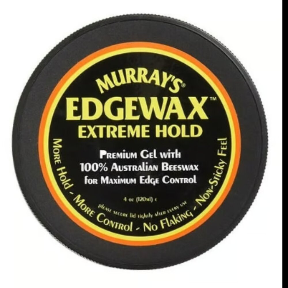 Murrays Edge Wax For Maximum Edge Control Hair Gel, Extreme Hold, 4 Oz